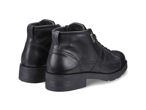 OXS Men's Frank Casual Ankle Boot in Black Leather